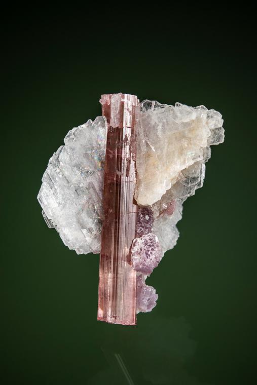 ELBAITE with LEPIDOLITE and ALBITE